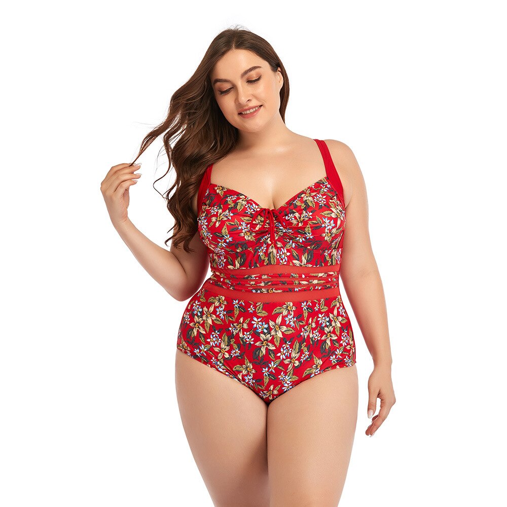 Summer Large Swimsuits Women One-Piece Swimwear Plus Size Tankini Bikini Sets Beach Wear Bathing Suit Female Swimming Wear Suits