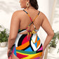 2023 Large Plus Size Swimwear Women One-piece Push Up Swimsuit One Piece Beachwear Bathers Bathing Swimiming Swim Suit Female