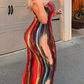 LW Plus Size Off The Shoulder Tie Dye Bodycon Dress 2023 Summer Bodycon Dress Party Womens Clothing Sleeveless Tunic Wrap