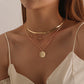 2021 vintage necklace on neck Gold chain Women&#39;s jewelry layered accesories for girls clothing aesthetic Gifts fashion Pendant