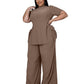 2 Piece Sets Womens Pant Sets Plus Size Casual T Shirt and Trouser Loungewear Sets Sexy Outfits