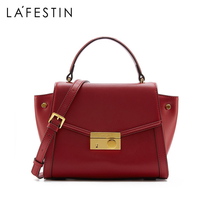 LA FESTIN Luxury designer handbag 2021 new Cow leather handbags Shoulder bags Messenger bags for women bolsa feminina top handle