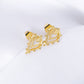 2020 New Fashion Gold color Lace Pendant Small Earring 2020 Trend Flowers Stud Earrings For Women Jewelry Accesories For Girls