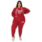 XL-5XL Wholesale Dropshipping Winter Plus Size Women Clothing Two Piece Set Long Sleeve Hoodie Pant Sport Suits Female Outfit