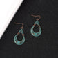 New Arrival Sale Trendy Bohemian Vintage Hollow Round Water droplets Pendant Earrings Boho Design Jewelry