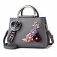 Fashion Flowers Designer Pu Leather Crossbody Bags for Women Vintage Small Shoulder Handbags Female Casual Top-Handle