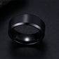 2017 Fashion Charm Jewelry ring men stainless steel Black Rings For Women