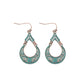 New Arrival Sale Trendy Bohemian Vintage Hollow Round Water droplets Pendant Earrings Boho Design Jewelry