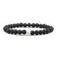 1-2PCS Beaded Bracelets Bangles Set Natural Lava Stone Couples Distance Energy Elastic Rope Men Women Best Friend Jewelry Gift