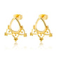 2020 New Fashion Gold color Lace Pendant Small Earring 2020 Trend Flowers Stud Earrings For Women Jewelry Accesories For Girls