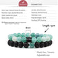 1-2PCS Beaded Bracelets Bangles Set Natural Lava Stone Couples Distance Energy Elastic Rope Men Women Best Friend Jewelry Gift