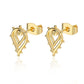 2020 New Fashion Gold color Lace Pendant Small Earring 2020 Trend Flowers Stud Earrings For Women Jewelry Accesories For Girls