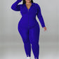 Wmstar Plus Size Two Piece Outfits Women Hoodies Sweatsuit Leggings Pants Sets Solid Stretch Matching Wholesale Dropshipping New