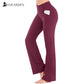 Yoga Pants with Pocket Women Joggers Wide Leg Flare Pants Girl Aesthetic Trousers Female Sweatpants Flared baggy Plus Size S-4XL