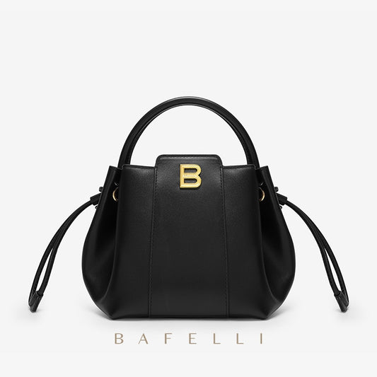 BAFELLI 2022 WOMEN&#39;S HANDBAG BUCKET BAG FASHION LEATHER STYLISH SHOULDER LUXURY BRAND FEMALE DESIGNER PURSE CLASSIC