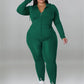 Wmstar Plus Size Two Piece Outfits Women Hoodies Sweatsuit Leggings Pants Sets Solid Stretch Matching Wholesale Dropshipping New